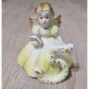 Josef Original Birthday Angel Figurine—Age 5 Ceramic